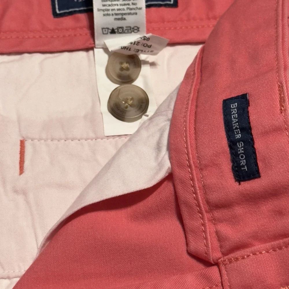 Vineyard Vines Shep & Ian Flat Front Breaker Shorts Men's Sz 31 Light Red Salmon